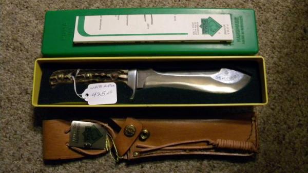 Puma Germany Stag 6375 White Hunter Sheath Knife c.1980 - NIB Puma Germany Stag 6375 White Hunter Sheath Knife c.1980 - NIB