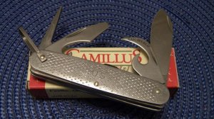 Camillus Cutlery Co. 2002 Metal US Army Military Utility Camp Knife in Box