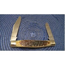 Queen City Bone 2 Blade Stockman Knife 1 of 200 Queen City Bone 2 Blade Stockman Knife 1 of 200
