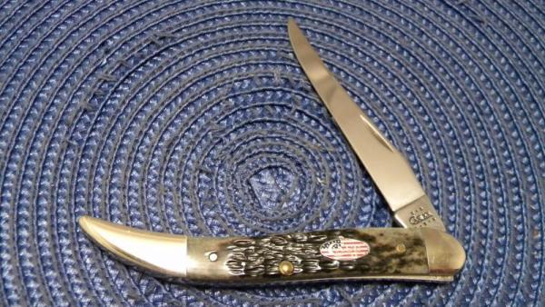 Case XX USA 2002 Bone 610094 SS American Flag Shield Toothpick Knife Case XX USA 2002 Bone 610094 SS American Flag Shield Toothpick Knife