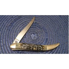 Case XX USA 2002 Bone 610094 SS American Flag Shield Toothpick Knife Case XX USA 2002 Bone 610094 SS American Flag Shield Toothpick Knife