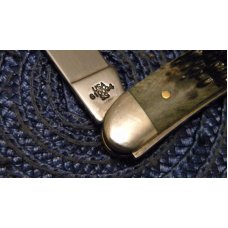 Case XX USA 2002 Bone 610094 SS American Flag Shield Toothpick Knife Case XX USA 2002 Bone 610094 SS American Flag Shield Toothpick Knife