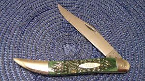 Case XX SS USA 8 Dot (1982) Green Bone G61093 SSP Toothpick Knife