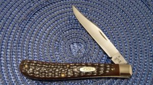 Case XX SS USA 1 Dot (1989) Delrin 61048 SS Slimline Trapper Farmers Jack Knife