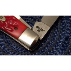Case XX Bradford PA USA 1991 Dark Red Bone DR6207 SS Mini Trapper Knife Case XX Bradford PA USA 1991 Dark Red Bone DR6207 SS Mini Trapper Knife