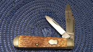 John Primble Belknap Hdw Mfg Co (Boker) 4952 Bone Jack Knife c.1940-1968