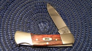 Case XX USA 2007 Wood 71225 L SS Lockback Knife
