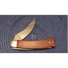 Boker Solingen Germany Stainless Tree Brand Classic Wood 1001 Lockback Knife c.1978-1984