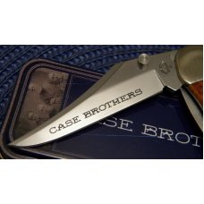 Case Bros Cutlery Co USA Chestnut Bone 61265LC SS Linerlock Folding Hunter Knife in Box c.2003 Case Bros Cutlery Co USA Chestnut Bone 61265LC SS Linerlock Folding Hunter Knife in Box c.2003