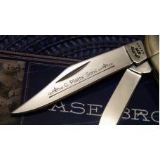 C Platts' Sons USA Burnt Stag 5220 SS Peanut Knife in Box c.2005 C Platts' Sons USA Burnt Stag 5220 SS Peanut Knife in Box c.2005