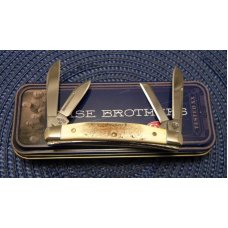 C Platts' Sons USA Burnt Stag 5468 SS Congress Knife in Box c.2005 C Platts' Sons USA Burnt Stag 5468 SS Congress Knife in Box c.2005