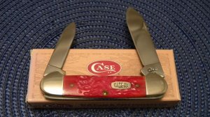 Case XX USA 4 Dot (1996) Red Bone 62131 Canoe Knife in Box
