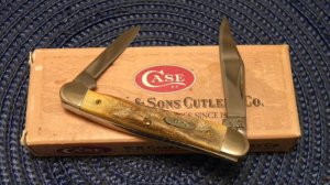 Case XX USA 2000 Stag 52109X SS Baby Copperhead Knife 01-01-00 Shield in Box