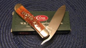 Case XX USA 2003 Midnight Bone 61953 1/2 L SS Russlock Knife in Box