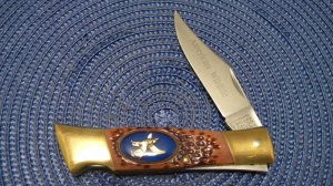 Camillus NY USA # 11 Delrin American Wildlife Lockback Knife