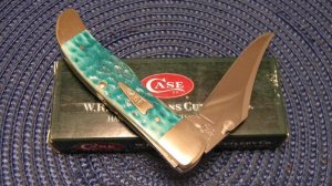 Case XX USA 2003 Jade Bone 61265LC SS Linerlock Folding Hunter Knife in Box