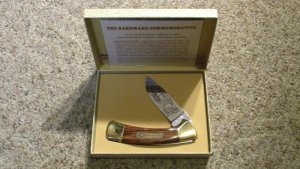 Boker Solingen Germany 1979 LTD. Wood Hardware Commemorative Folding Lockback Knife - NIB