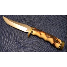Schrade USA 153UH Uncle Henry Staglon Golden Spike Fixed Blade Knife Schrade USA 153UH Uncle Henry Staglon Golden Spike Fixed Blade Knife
