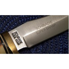 Schrade USA 153UH Uncle Henry Staglon Golden Spike Fixed Blade Knife Schrade USA 153UH Uncle Henry Staglon Golden Spike Fixed Blade Knife