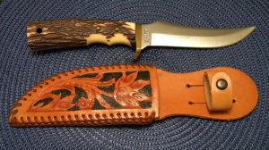 Schrade USA 172UH Uncle Henry Staglon Wildcat Fixed Blade Sheath Knife