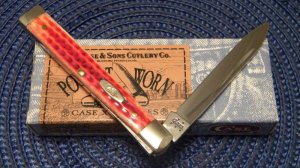 Case XX USA 2005 Pocket Worn Old Red Bone 6185 SS Doctors Knife - NIB