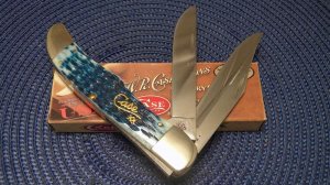 Case XX USA 2012 Blue Bone 6265 SS Folding Hunter Knife - NIB