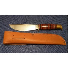 Boker Solingen Germany Alemania 193 Stacked Leather Fixed Blade Sheath Knife c.1960-1970 Boker Solingen Germany Alemania 193 Stacked Leather Fixed Blade Sheath Knife c.1960-1970