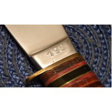 Boker Solingen Germany Alemania 193 Stacked Leather Fixed Blade Sheath Knife c.1960-1970 Boker Solingen Germany Alemania 193 Stacked Leather Fixed Blade Sheath Knife c.1960-1970