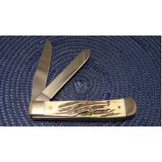Case XX USA 2002 Bone 6254 SS Trapper Knife Case XX USA 2002 Bone 6254 SS Trapper Knife