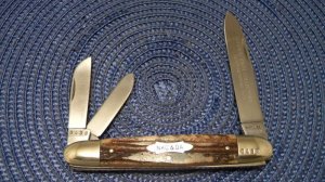 Kissing Crane Solingen Germany Stag 1975 NKC & DA Club Knife Whittler 1st NKCA Club Knife