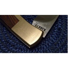 Gerber Portland, OR 97223 USA Brass Folding Sportsman II Lockback Knife Gerber Portland, OR 97223 USA Brass Folding Sportsman II Lockback Knife