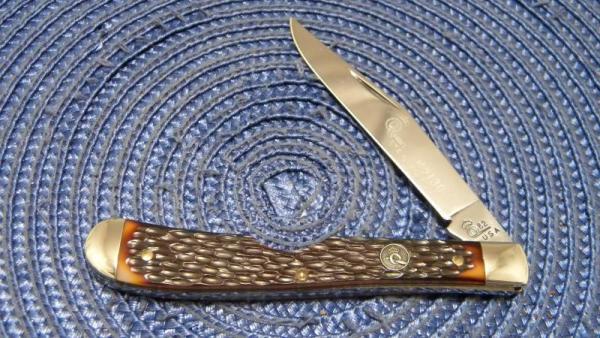 Queen Stainless #9130 Delrin Slimline Trapper Farmers Jack Knife c.1982