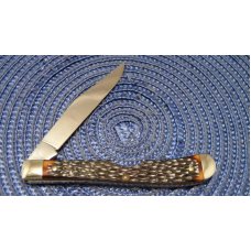 Queen Stainless #9130 Delrin Slimline Trapper Farmers Jack Knife c.1982
