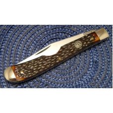 Queen Stainless #9130 Delrin Slimline Trapper Farmers Jack Knife c.1982