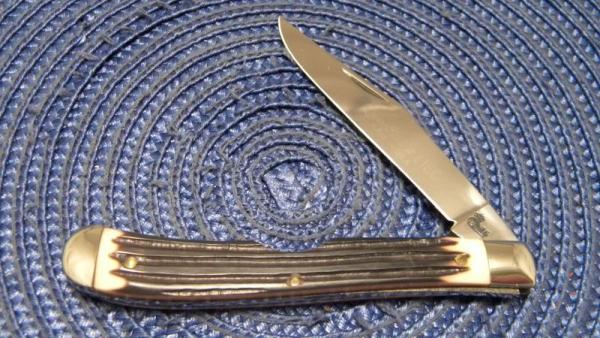 Queen Steel #11EO Imitation Winterbottom Bone Slimline Trapper Farmers Jack Knife c.1976 Queen Steel #11EO Imitation Winterbottom Bone Slimline Trapper Farmers Jack Knife c.1976