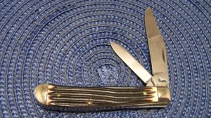Queen Steel #51 Imitation Winterbottom Bone Mini Trapper Knife c.1970's