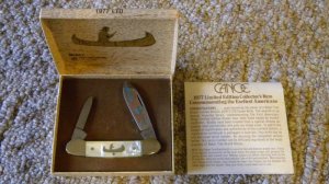 Boker Solingen Germany 1977LTD. Imitation Pearl American Indian Canoe Knife - NIB