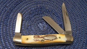 Case XX Stainless USA 1 Dot (1979) Bradford Centennial Stag 5318 HP SSP Stockman Knife