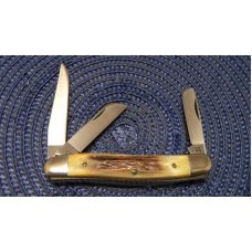 Case XX Stainless USA 1 Dot (1979) Bradford Centennial Stag 5318 HP SSP Stockman Knife Case XX Stainless USA 1 Dot (1979) Bradford Centennial Stag 5318 HP SSP Stockman Knife