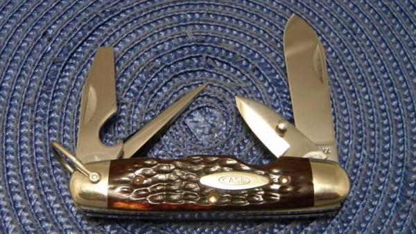 Case XX USA 8 Dot (1972) Bone 6445R Camp Utility Knife Case XX USA 8 Dot (1972) Bone 6445R Camp Utility Knife