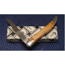 Queen Steel Made In USA BB7 Burnt Bone Toothpick Knife c.1993 in Box Queen Steel Made In USA BB7 Burnt Bone Toothpick Knife c.1993 in Box