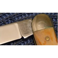 Queen Steel Made In USA BB7 Burnt Bone Toothpick Knife c.1993 in Box Queen Steel Made In USA BB7 Burnt Bone Toothpick Knife c.1993 in Box