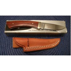 Ka-Bar Cleveland Ohio 1228 Stainless Hong Kong Wood Fixed Blade Sheath Knife in Box c.1966-1982 Ka-Bar Cleveland Ohio 1228 Stainless Hong Kong Wood Fixed Blade Sheath Knife in Box c.1966-1982