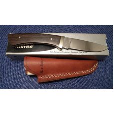 Ka-Bar Cleveland Ohio 1229 Stainless Hong Kong Wood Fixed Blade Sheath Knife in Box c.1966-1982 Ka-Bar Cleveland Ohio 1229 Stainless Hong Kong Wood Fixed Blade Sheath Knife in Box c.1966-1982