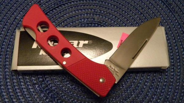 Ka-Bar Cleveland Ohio 2799 Stainless Hong Kong Red Plastic Lockback Knife in Box c.1966-1982 Ka-Bar Cleveland Ohio 2799 Stainless Hong Kong Red Plastic Lockback Knife in Box c.1966-1982