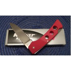 Ka-Bar Cleveland Ohio 2799 Stainless Hong Kong Red Plastic Lockback Knife in Box c.1966-1982 Ka-Bar Cleveland Ohio 2799 Stainless Hong Kong Red Plastic Lockback Knife in Box c.1966-1982