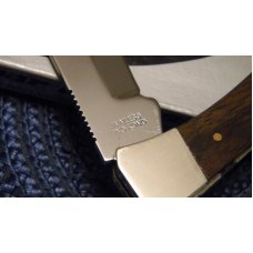 Ka-Bar Cleveland Ohio 1606 Stainless Hong Kong Wood Lockback Knife in Box c.1966-1982 Ka-Bar Cleveland Ohio 1606 Stainless Hong Kong Wood Lockback Knife in Box c.1966-1982