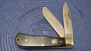 Smith & Wesson USA (Camillus) Horn Jumbo Trapper Knife c.1995