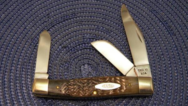 Case XX USA 8 Dot (1982) Bone 6375 Big Stockman Knife Case XX USA 8 Dot (1982) Bone 6375 Big Stockman Knife