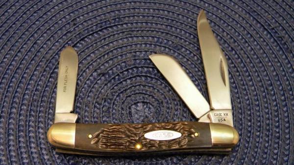 Case XX USA 9 Dot (1981) Bone 6347HP Stockman Knife Case XX USA 9 Dot (1981) Bone 6347HP Stockman Knife